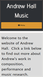 Mobile Screenshot of andrewhallmusic.co.uk