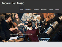 Tablet Screenshot of andrewhallmusic.co.uk